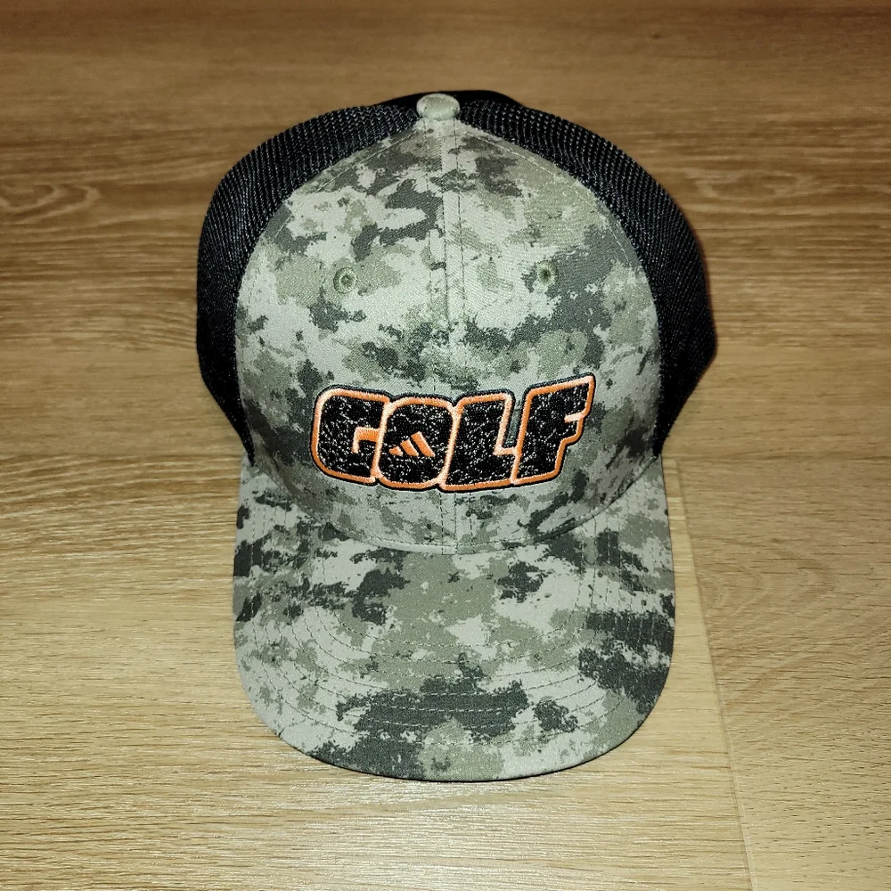 Adidas Golf Hat Low Pro Trucker 2023 Snapback Camo Front Black Mesh Back cap New